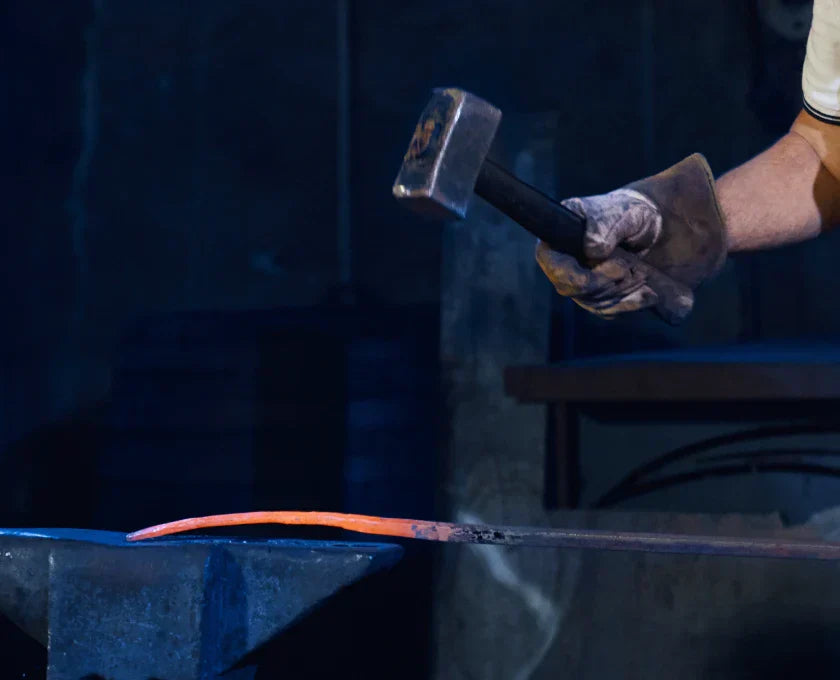 Folded and forged samurai sword
