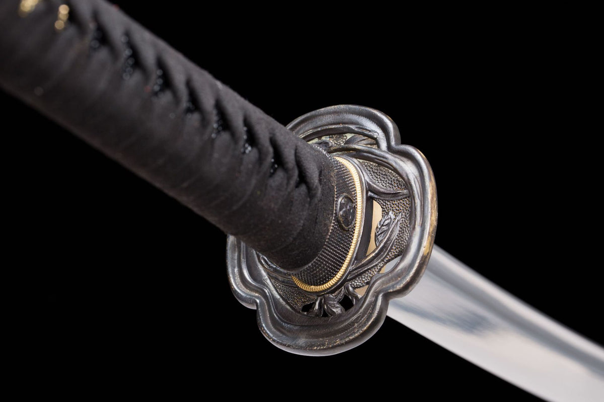 Bo-hi and polished blade detail on the Sable Katana