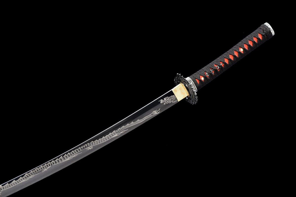 Carved Moon Katana