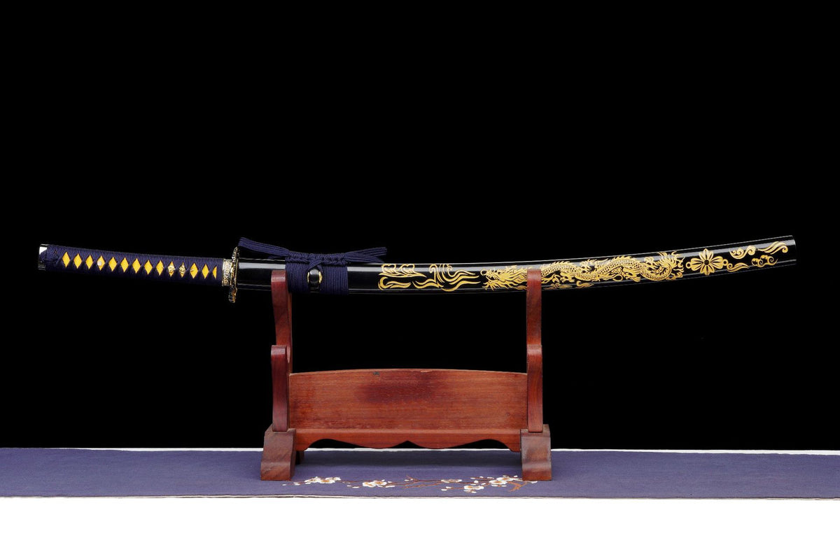 Gold Carved Katana