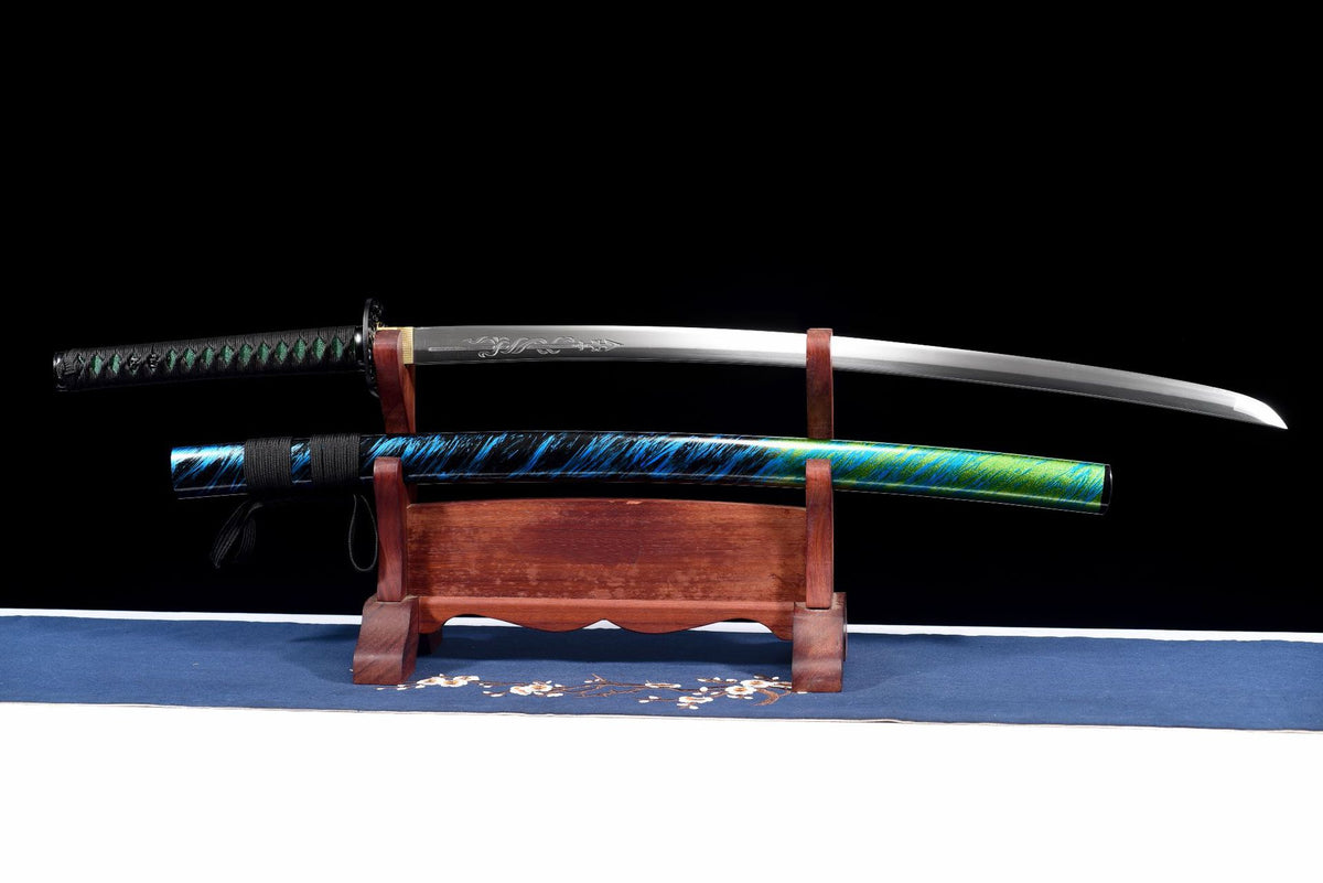 Twin Etching Katana