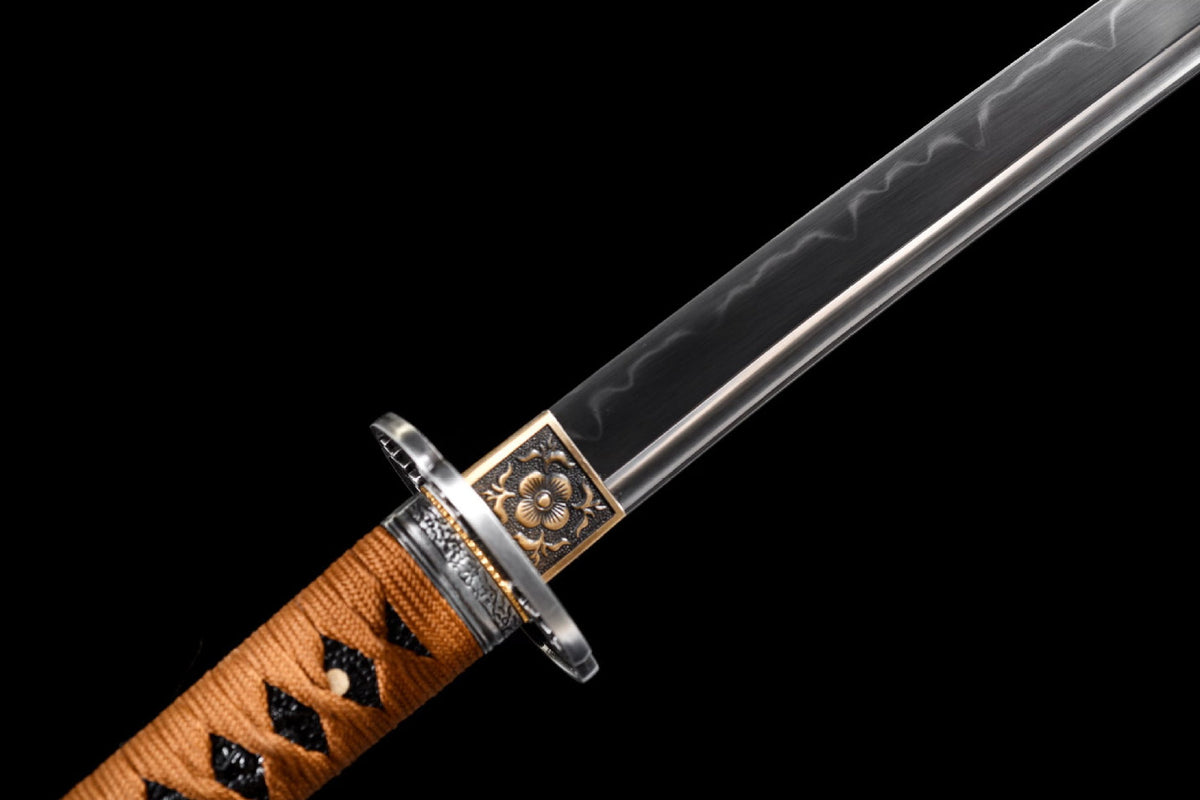 Brown Gold Temper Katana