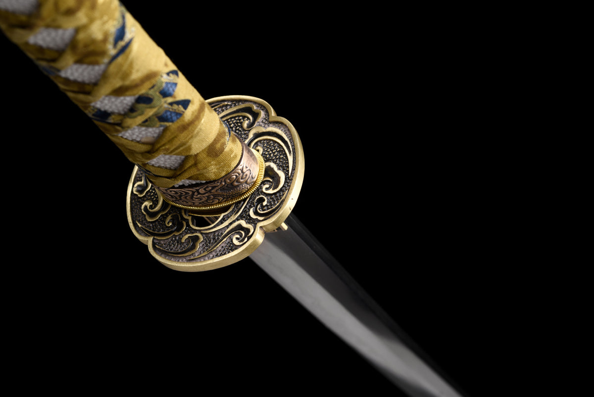 Black-Gold Carved Katana