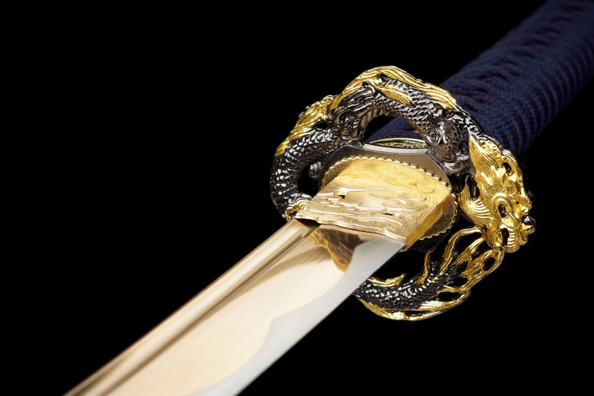 Gold Carved Katana
