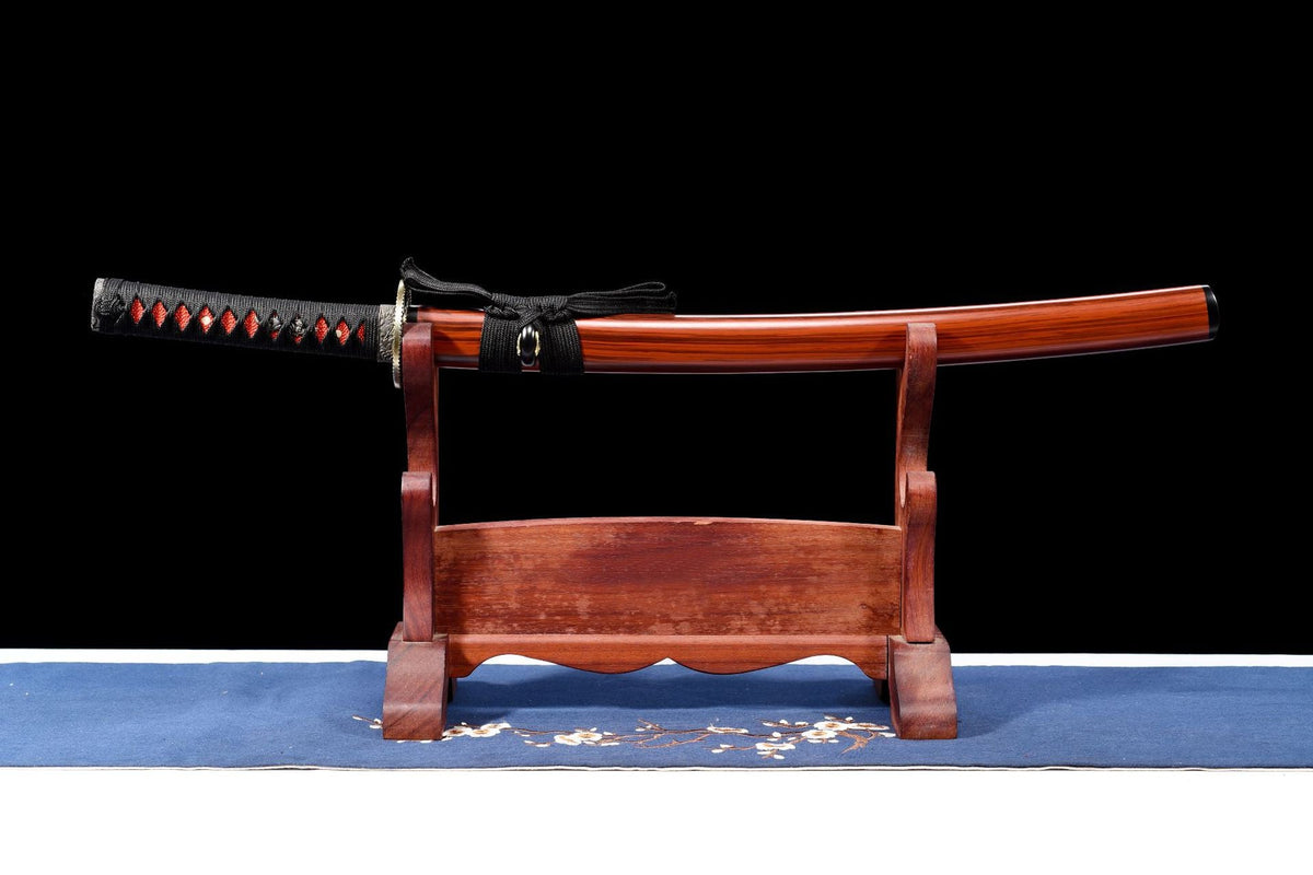 Take Wakizashi, full view of the mounted wakizashi
