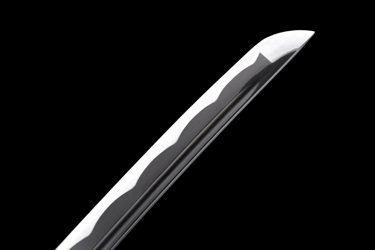 Polished blade tip on Calligraphy Katana
