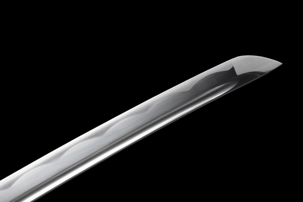 Kissaki and polished bo-hi of the Crimson Katana blade