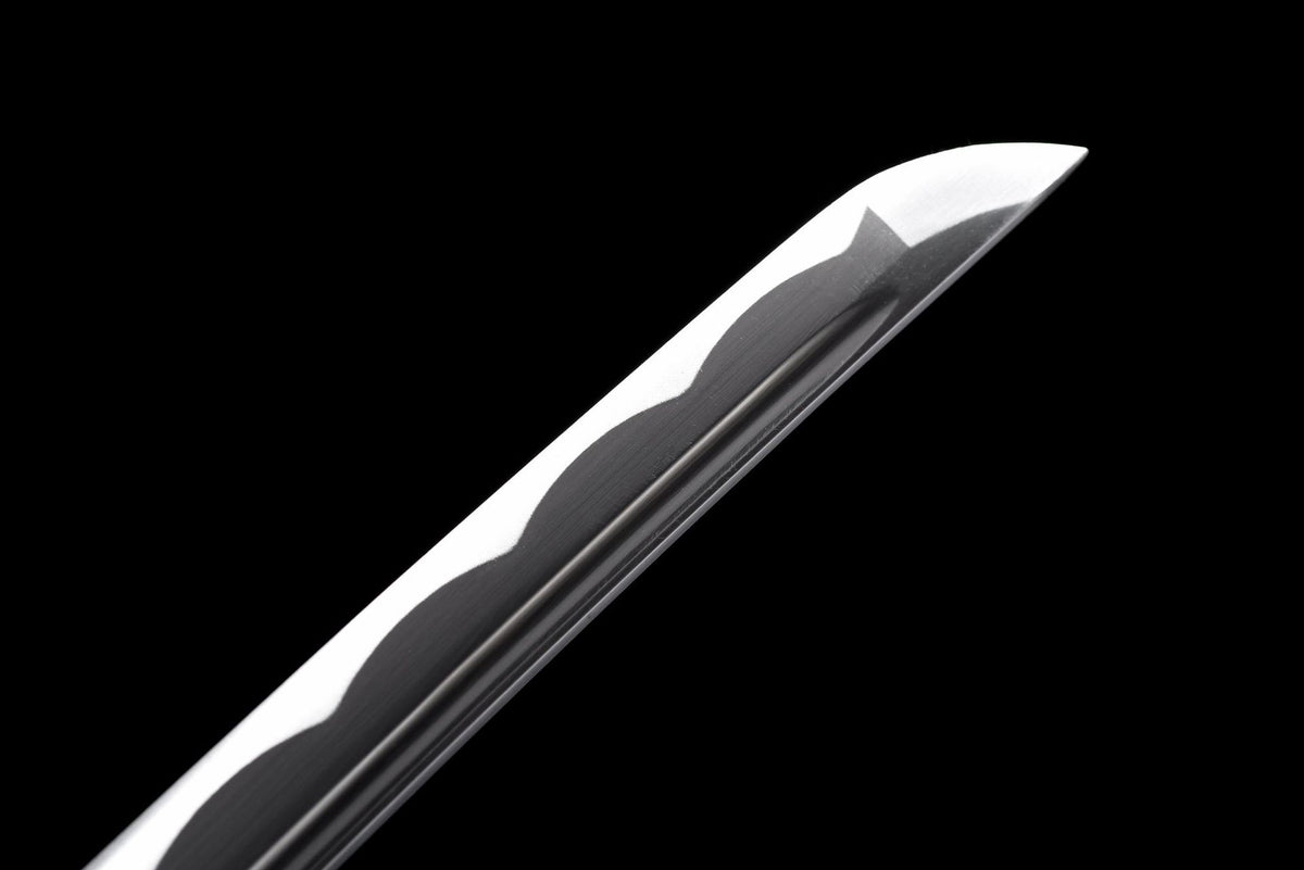 Polished blade tip on Samurai Inscription Katana