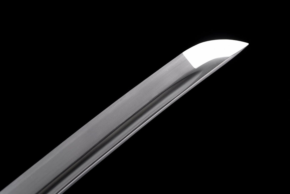 Kissaki and bo-hi detail on the Silent Warrior Katana blade