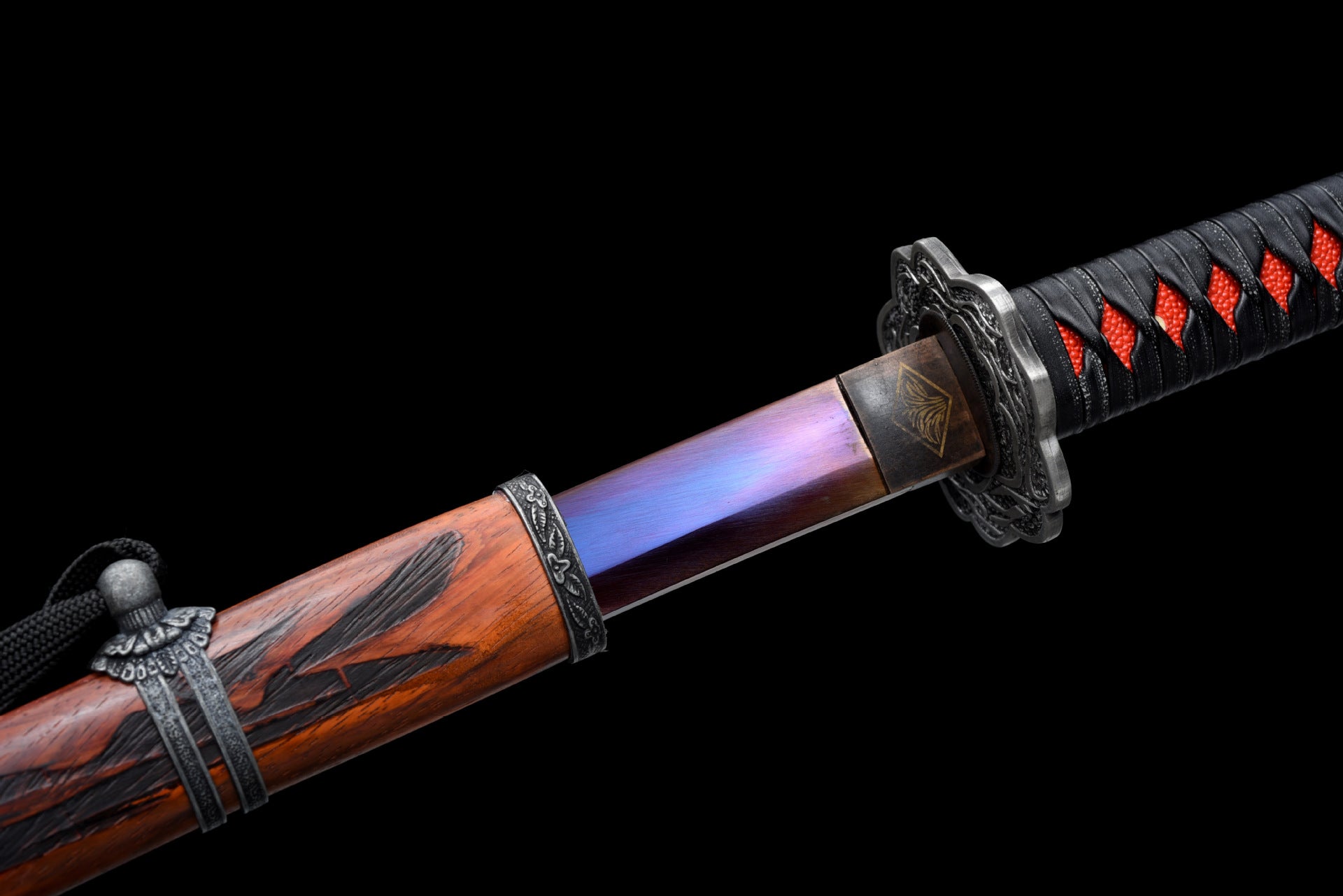 The aged Habaki of the Mortal Blade from Sekiro with a weathered finish.