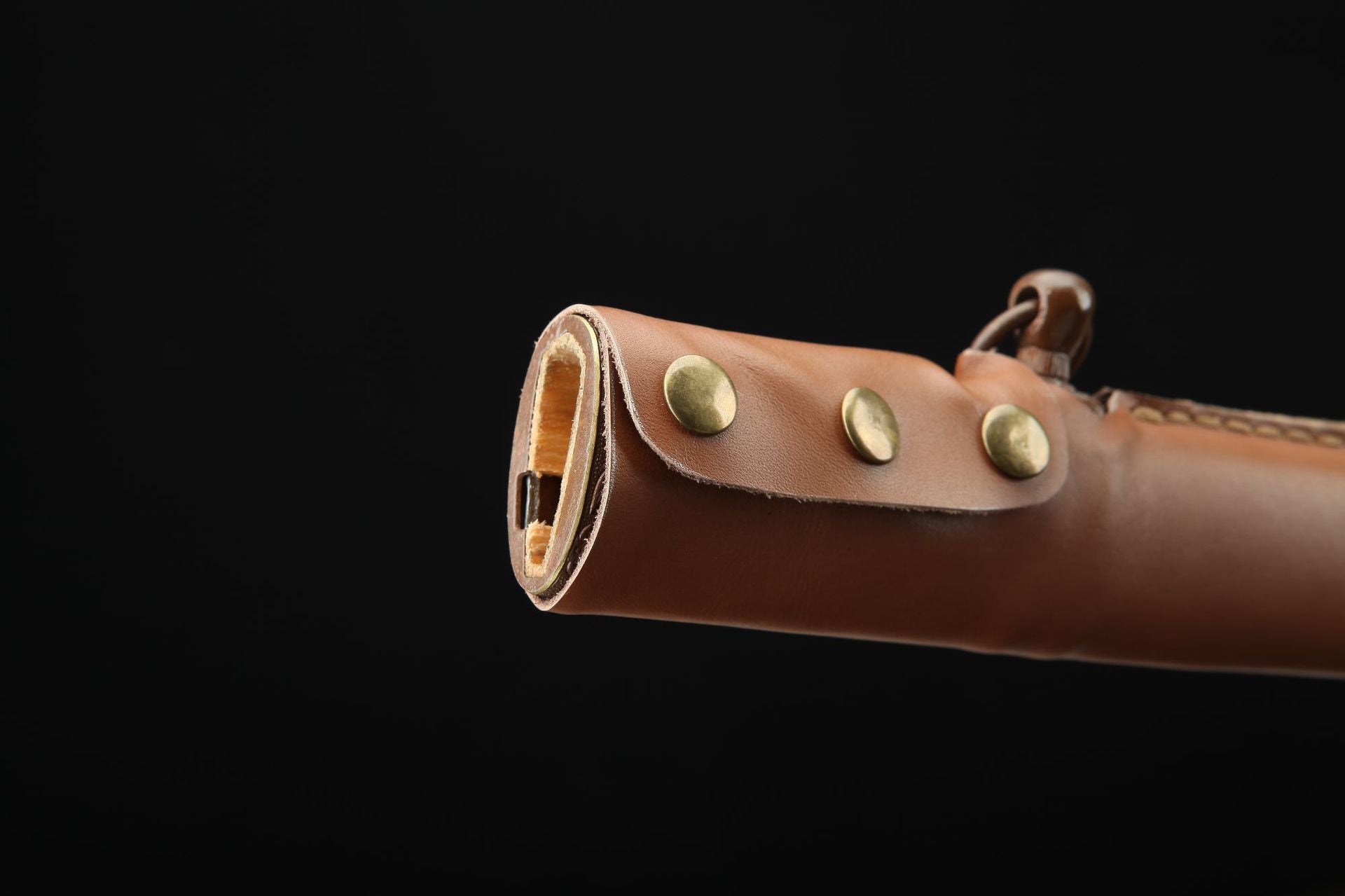Mouth of the scabbard on S426 katana.