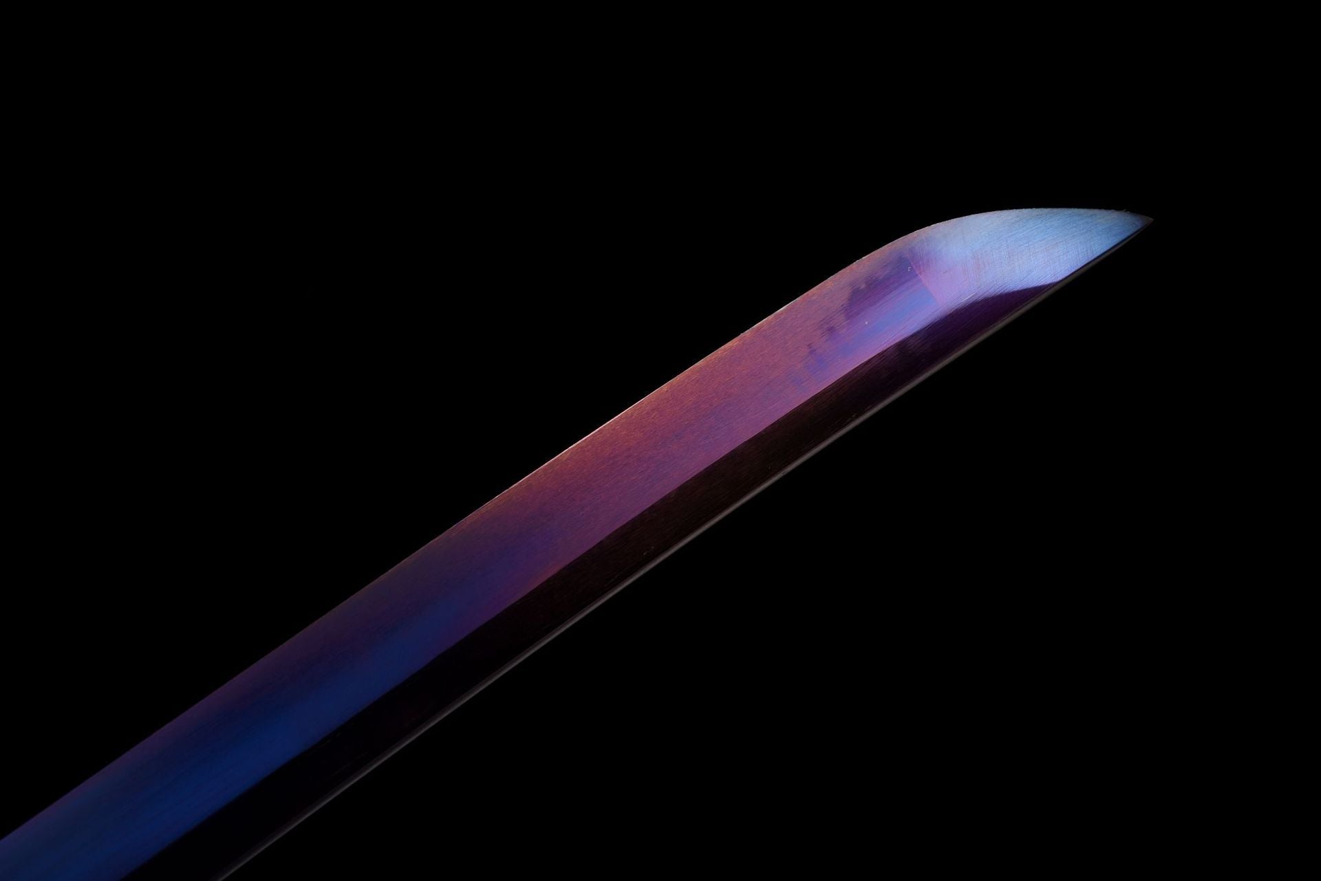 Close-up detail of the red blade of the Mortal Blade from Sekiro: Shadows Die Twice.
