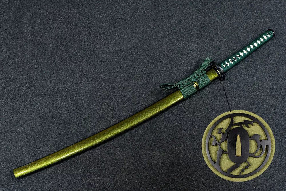 Prajna katana green sword mountings