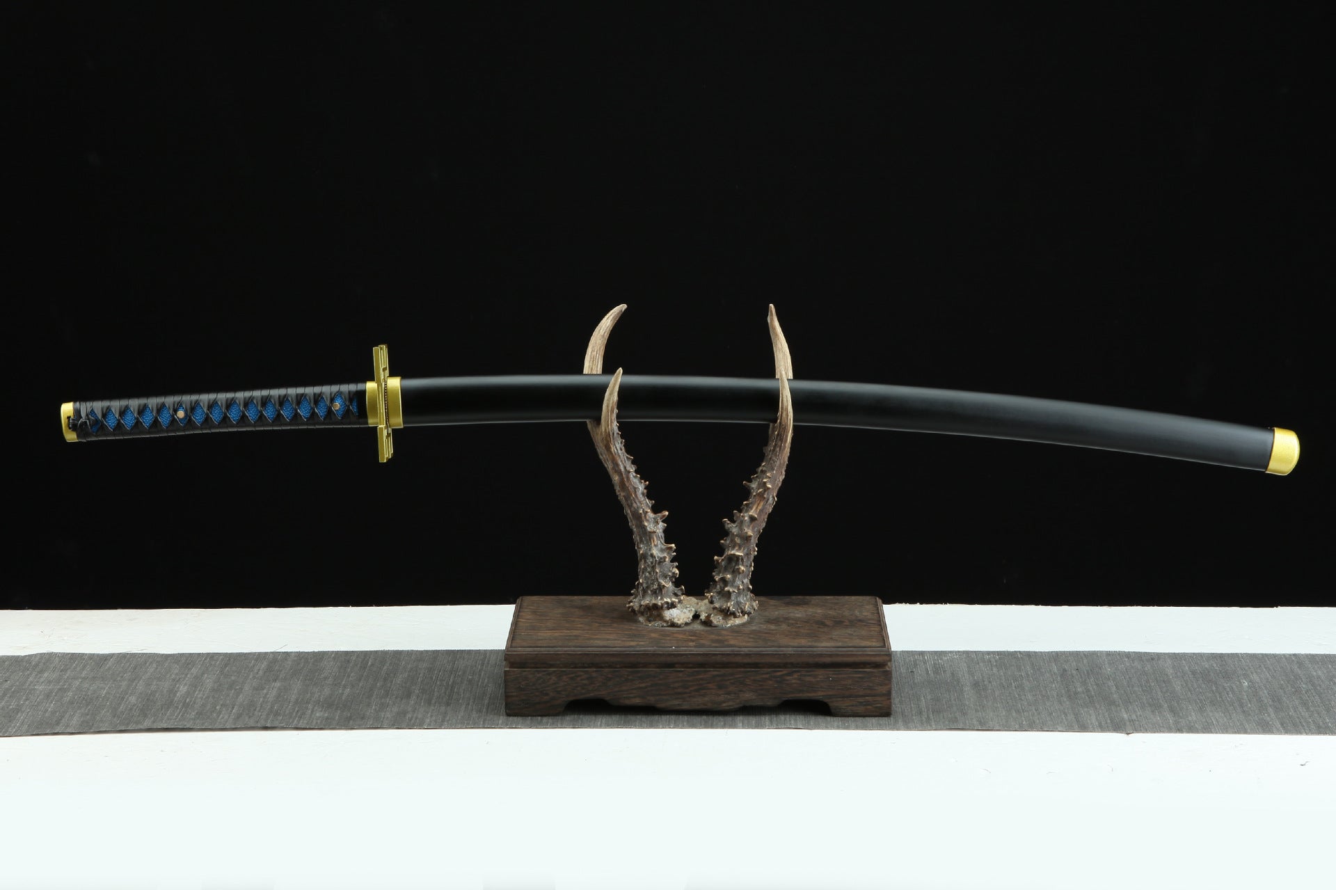 Muichiro Sword placed on a sword rack