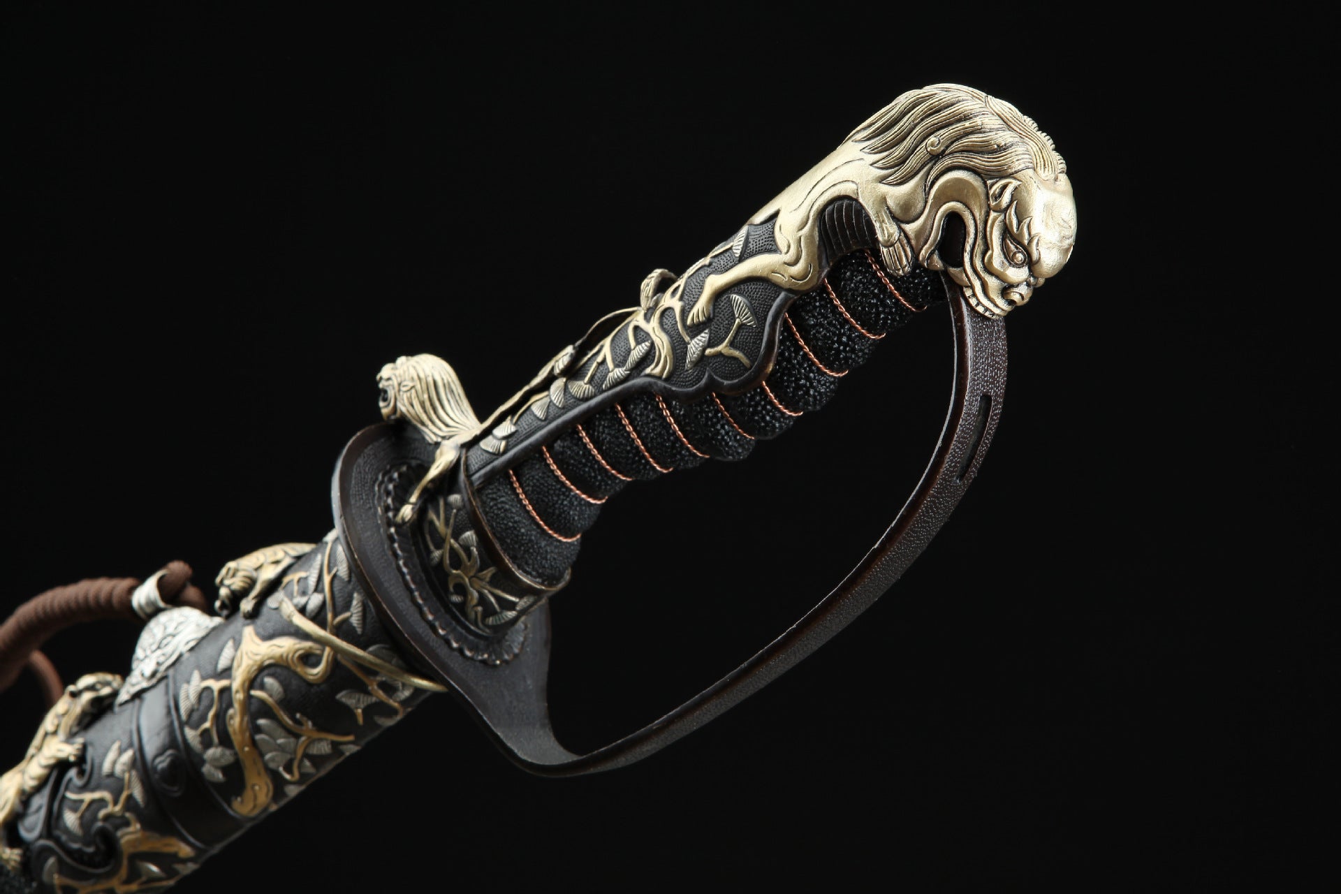 Nine Lions Sabre (Black Shark Skin Fittings)