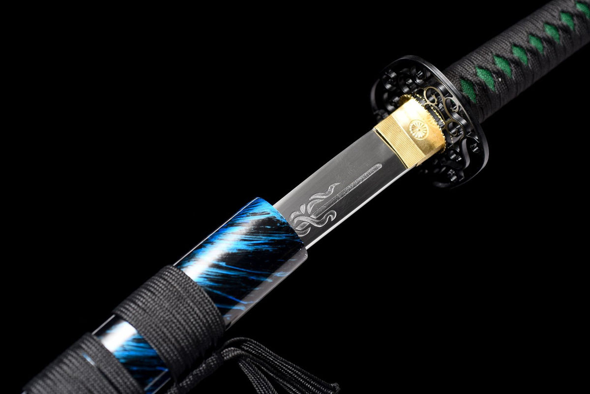 Twin Etching Katana