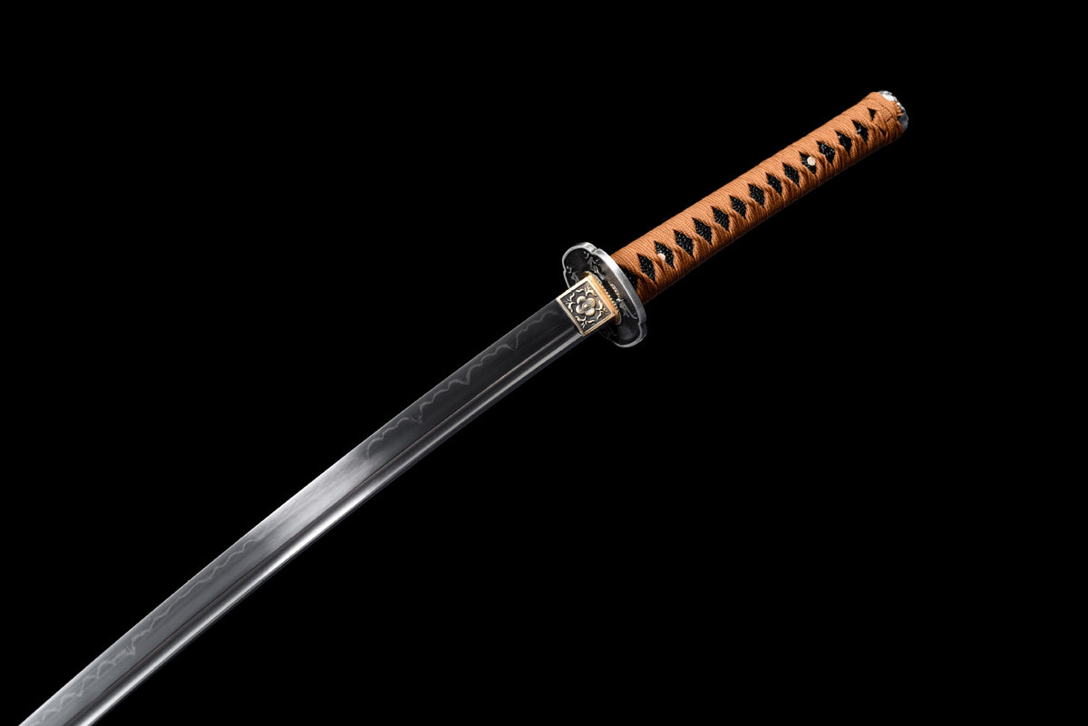 Brown Gold Temper Katana