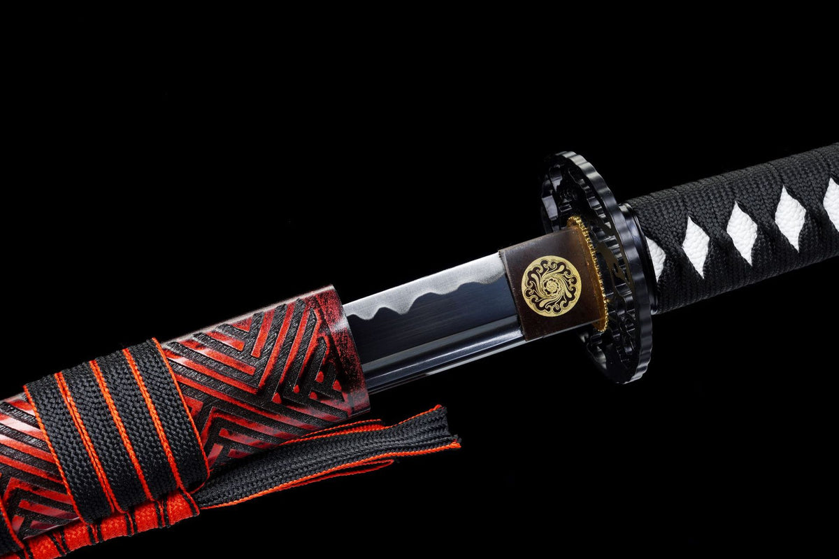 Carved Fuller Katana