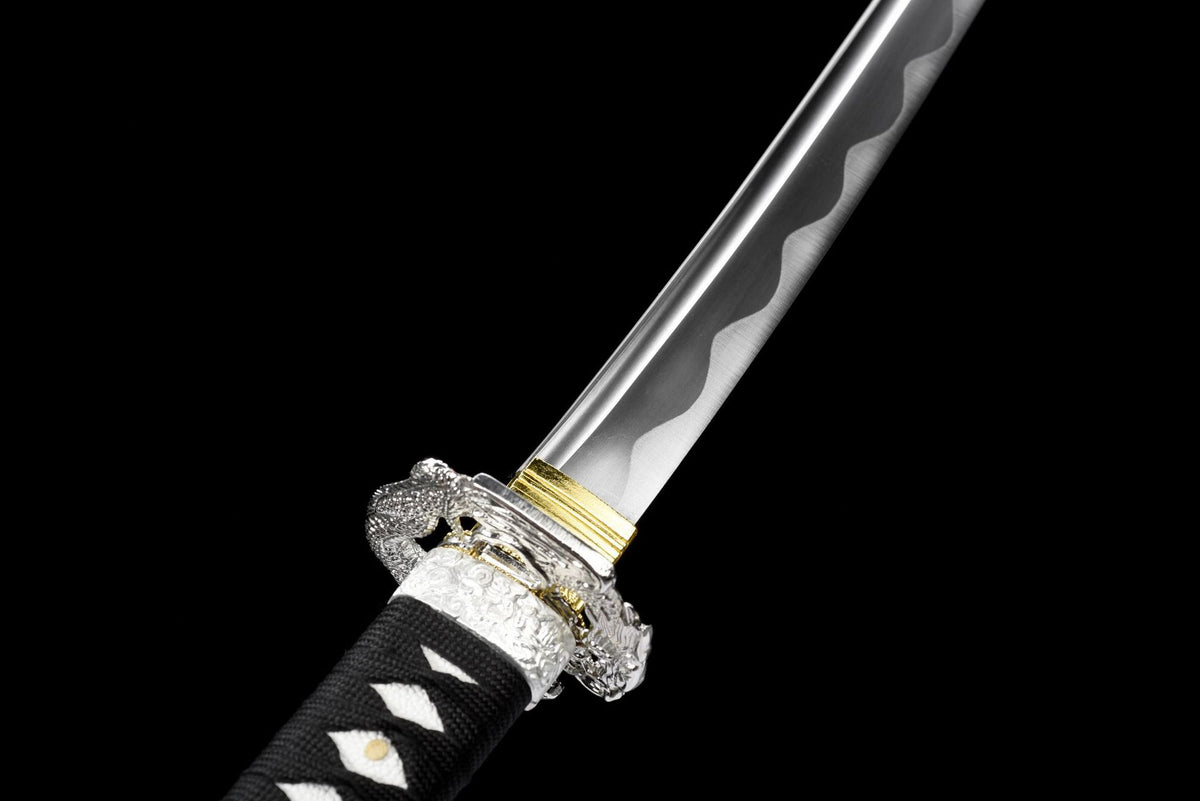 Reverse detail of the double-dragon alloy guard