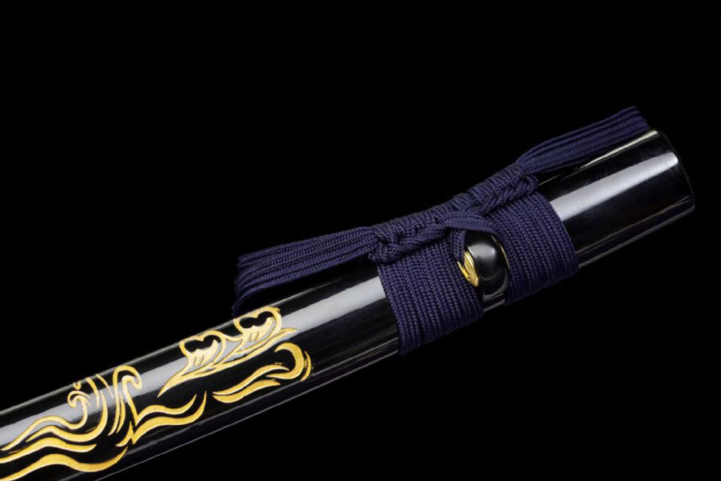Gold Carved Katana