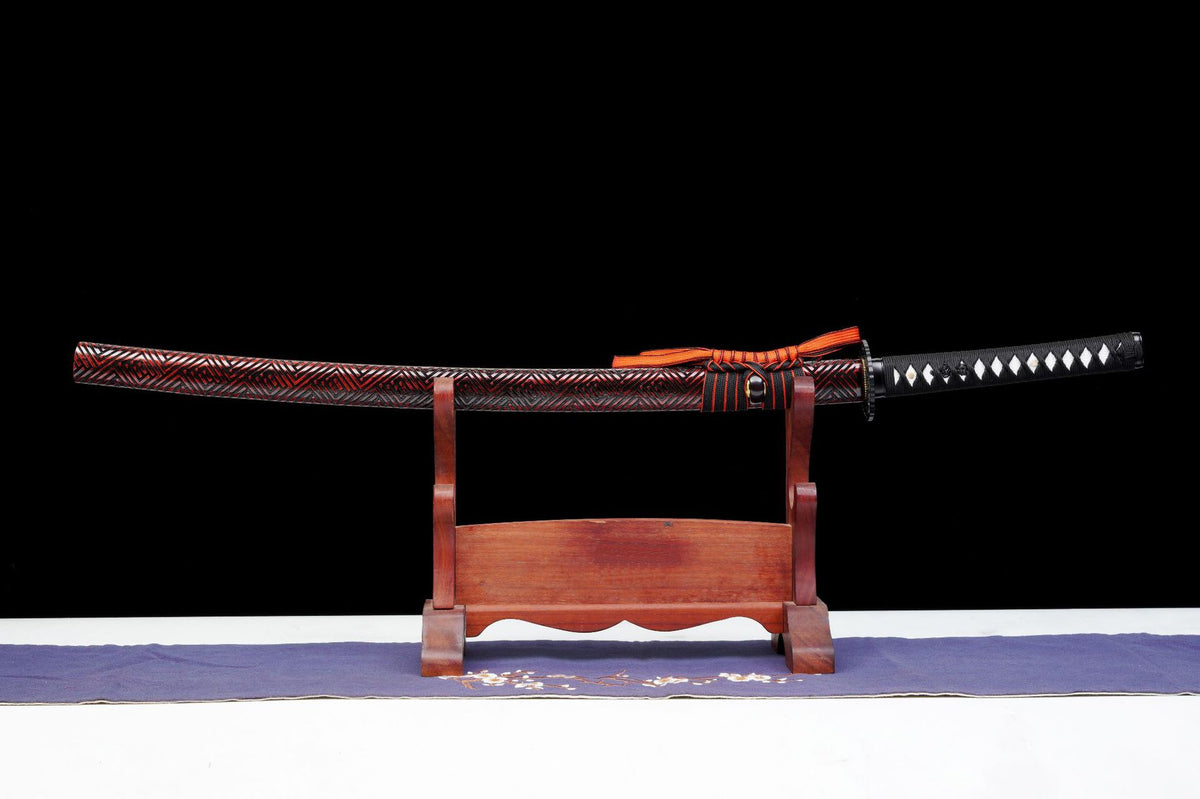 Carved Fuller Katana