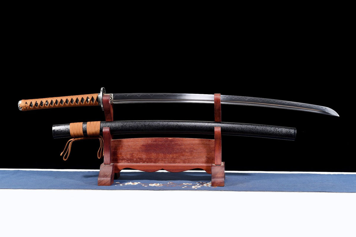 Brown Gold Temper Katana