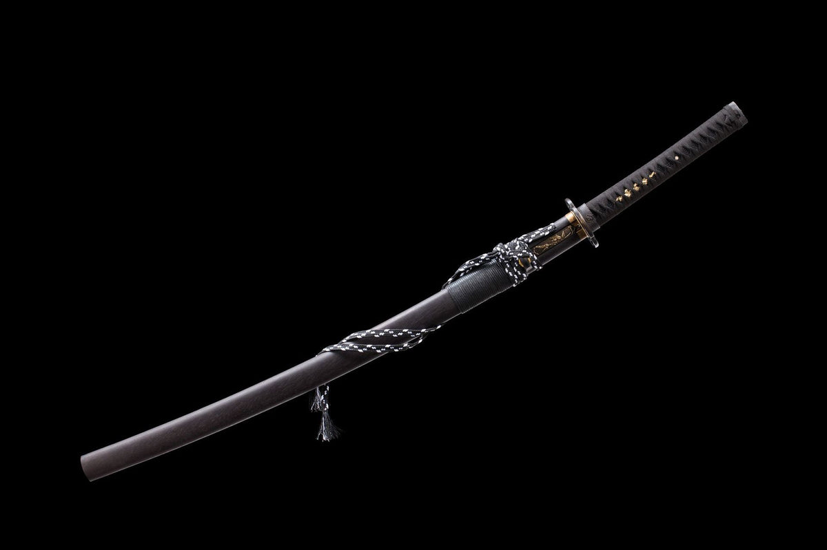 Sable Katana in its black-dyed wood saya