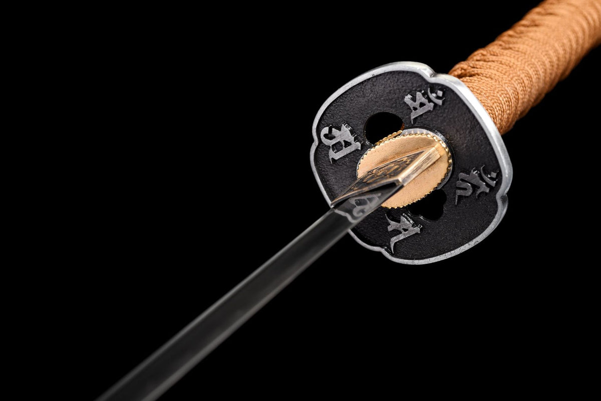 Brown Gold Temper Katana