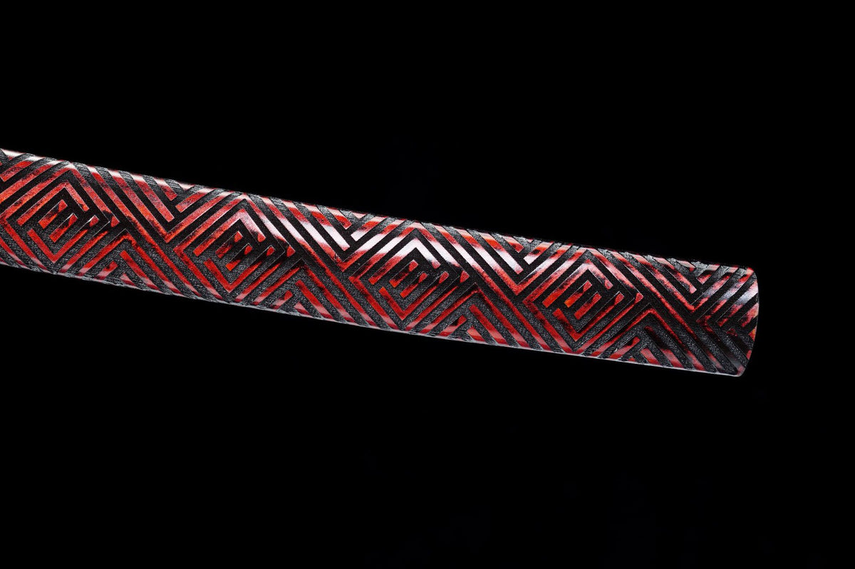 Carved Fuller Katana