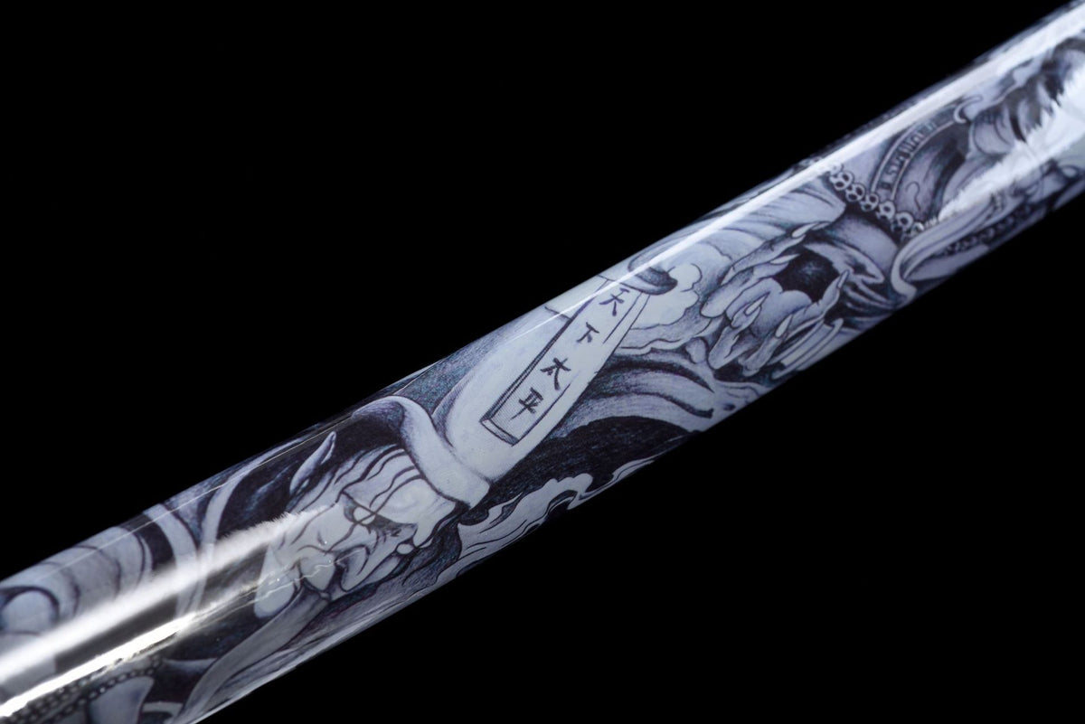 Blue-Black Rain Katana