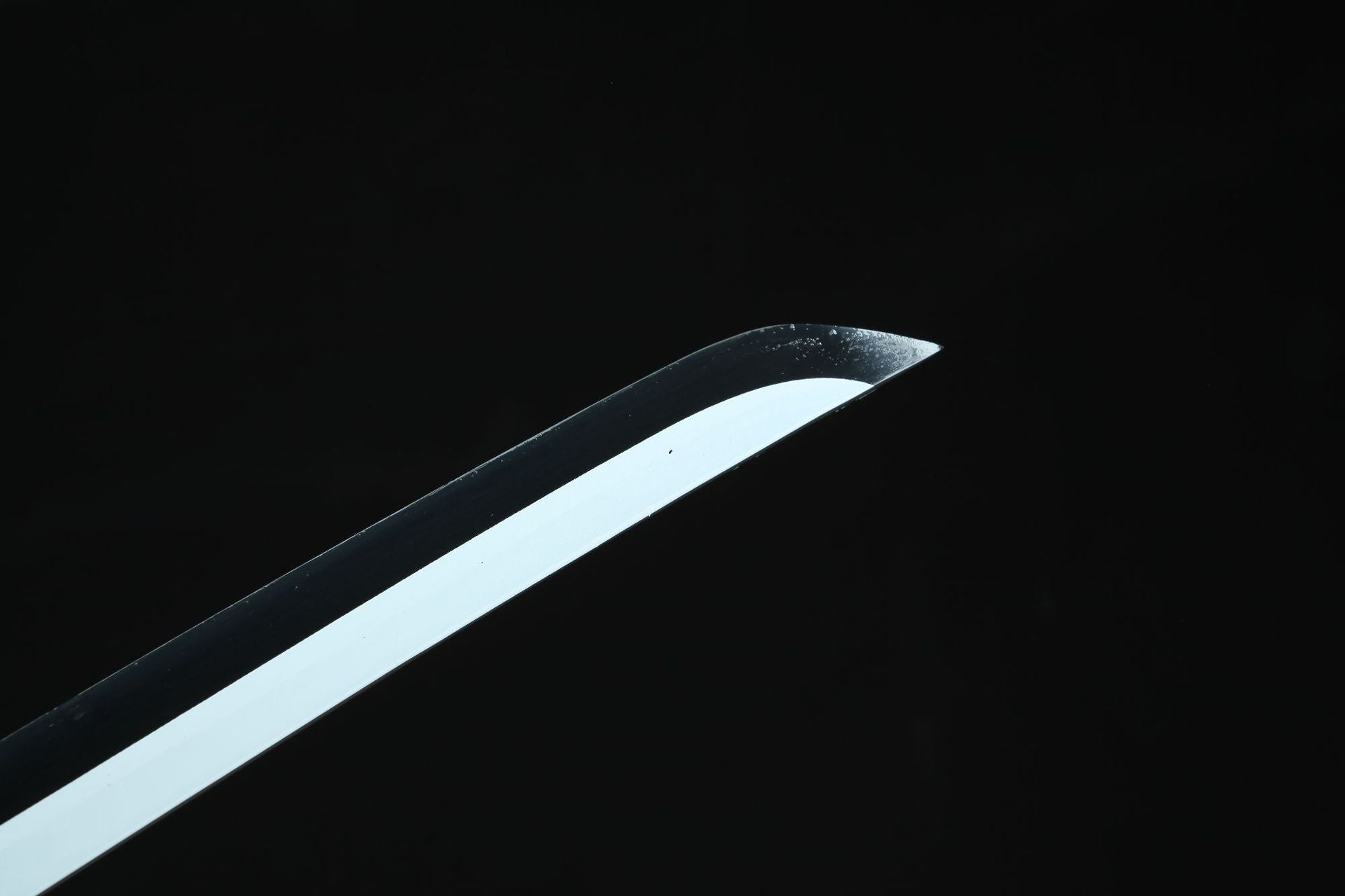 The tip of Tanjiro Kamado's Nichirin sword from Demon Slayer.