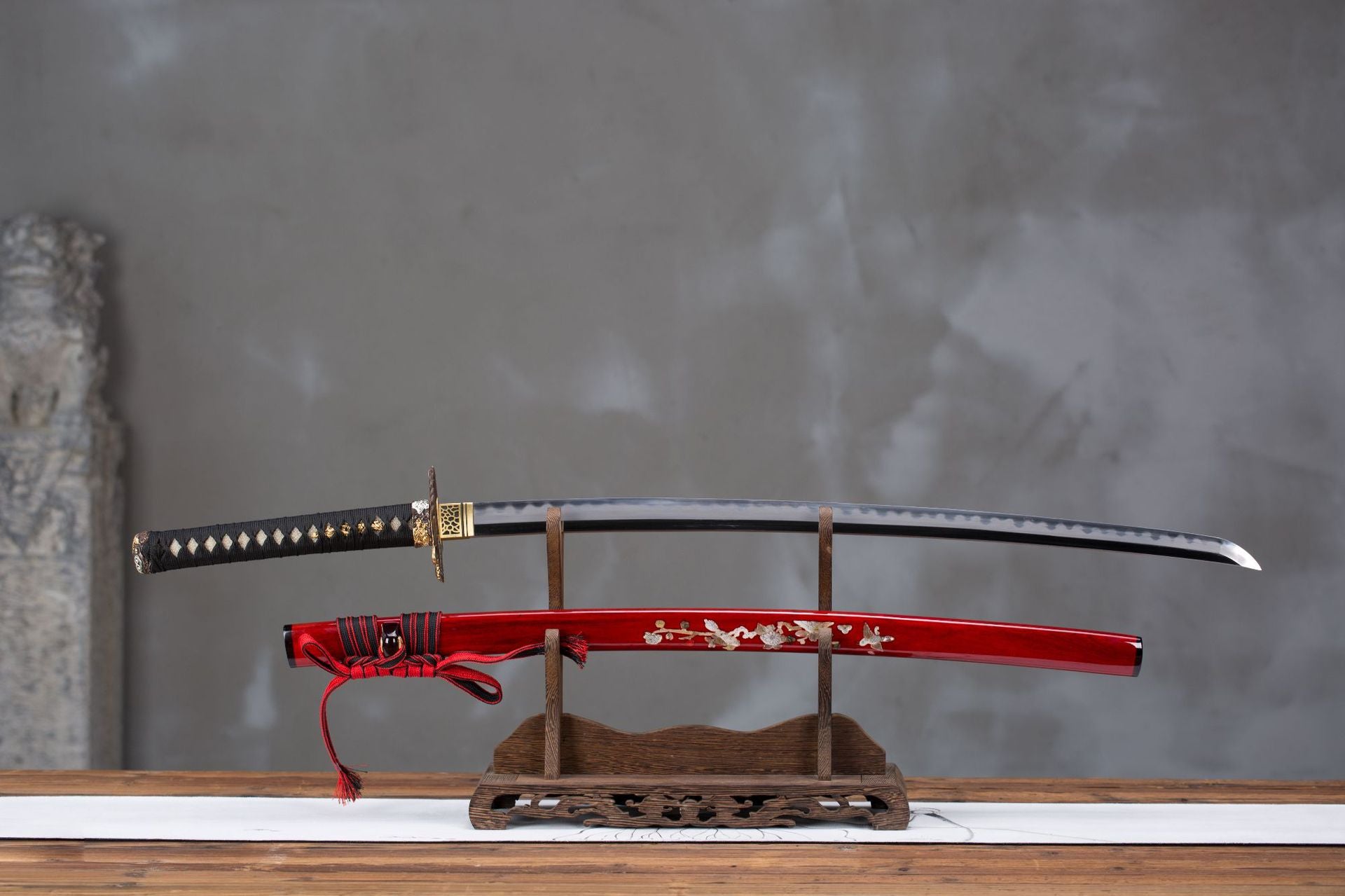 Loong 7-layer folded carbon steel katana