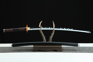 Open image in slideshow, The Nichirin Sword of Tanjiro Kamado placed on the sword rack
