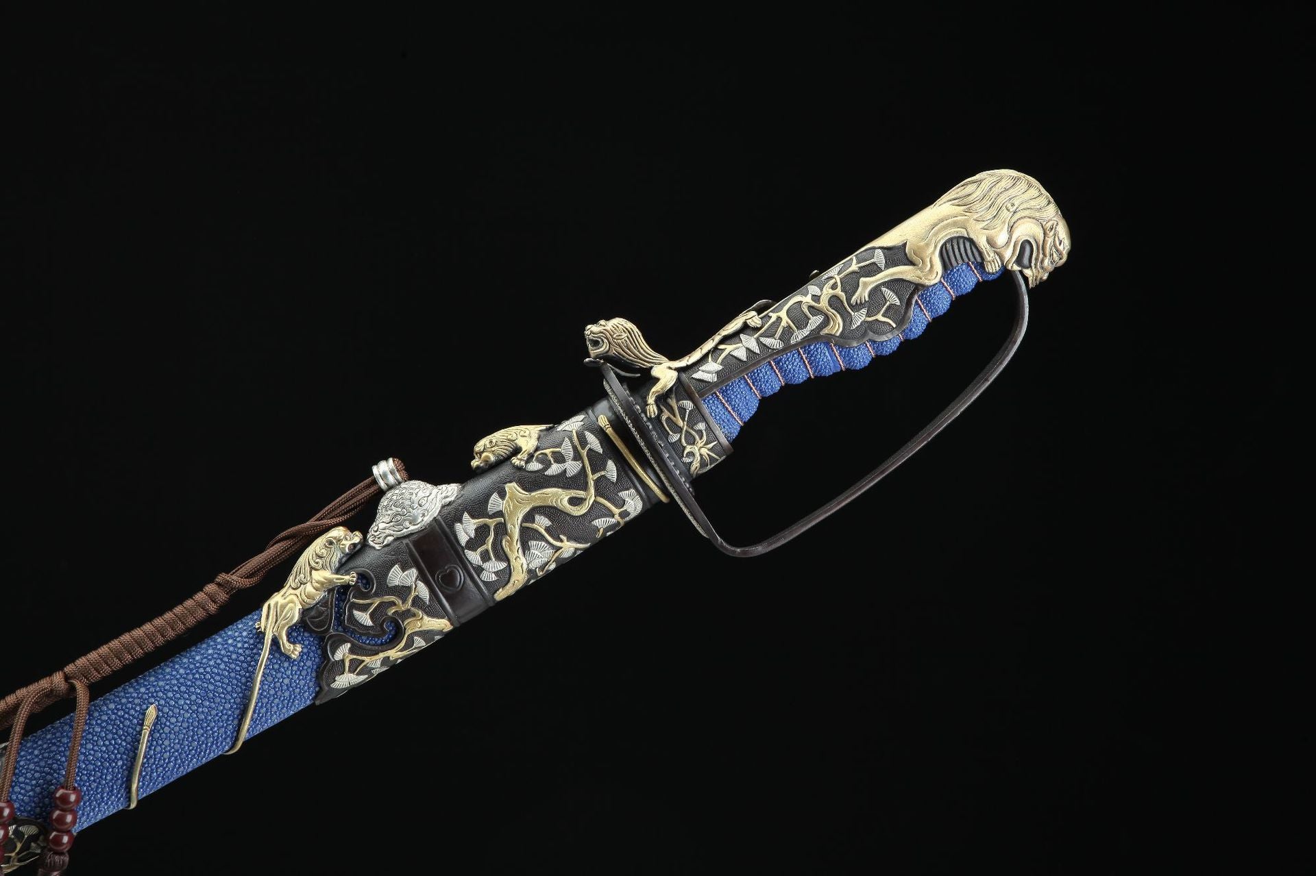 Nine Lions (Blue Shark Skin Fittings)
